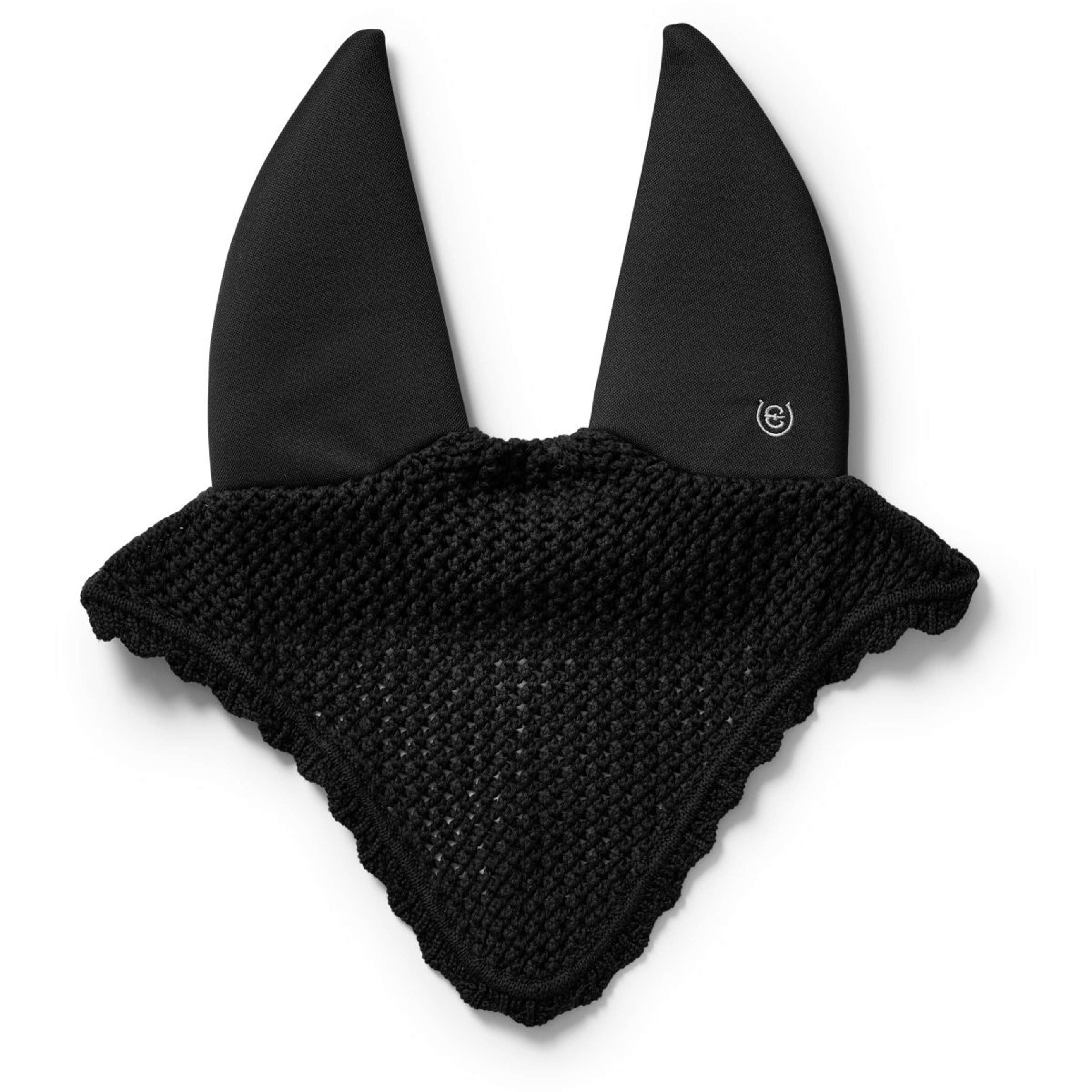 Equestrian Stockholm Fliegenhaube Padded Clean Black Equestrian Stockholm Fliegenhaube Padded Clean Black