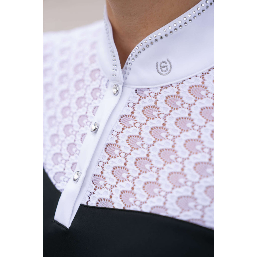 Equestrian Stockholm Turniershirt Crystal Champion Schwarz