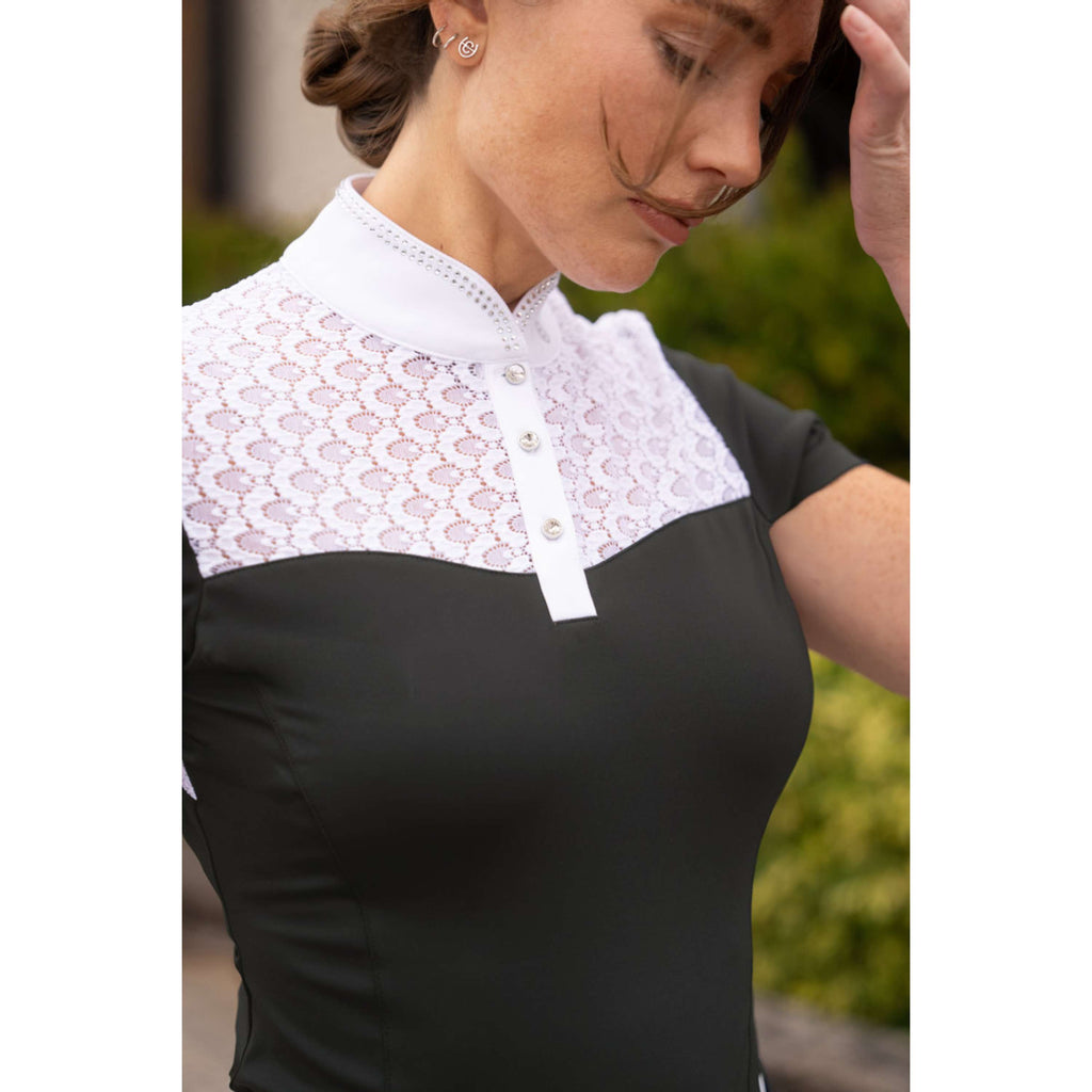 Equestrian Stockholm Turniershirt Crystal Champion Schwarz