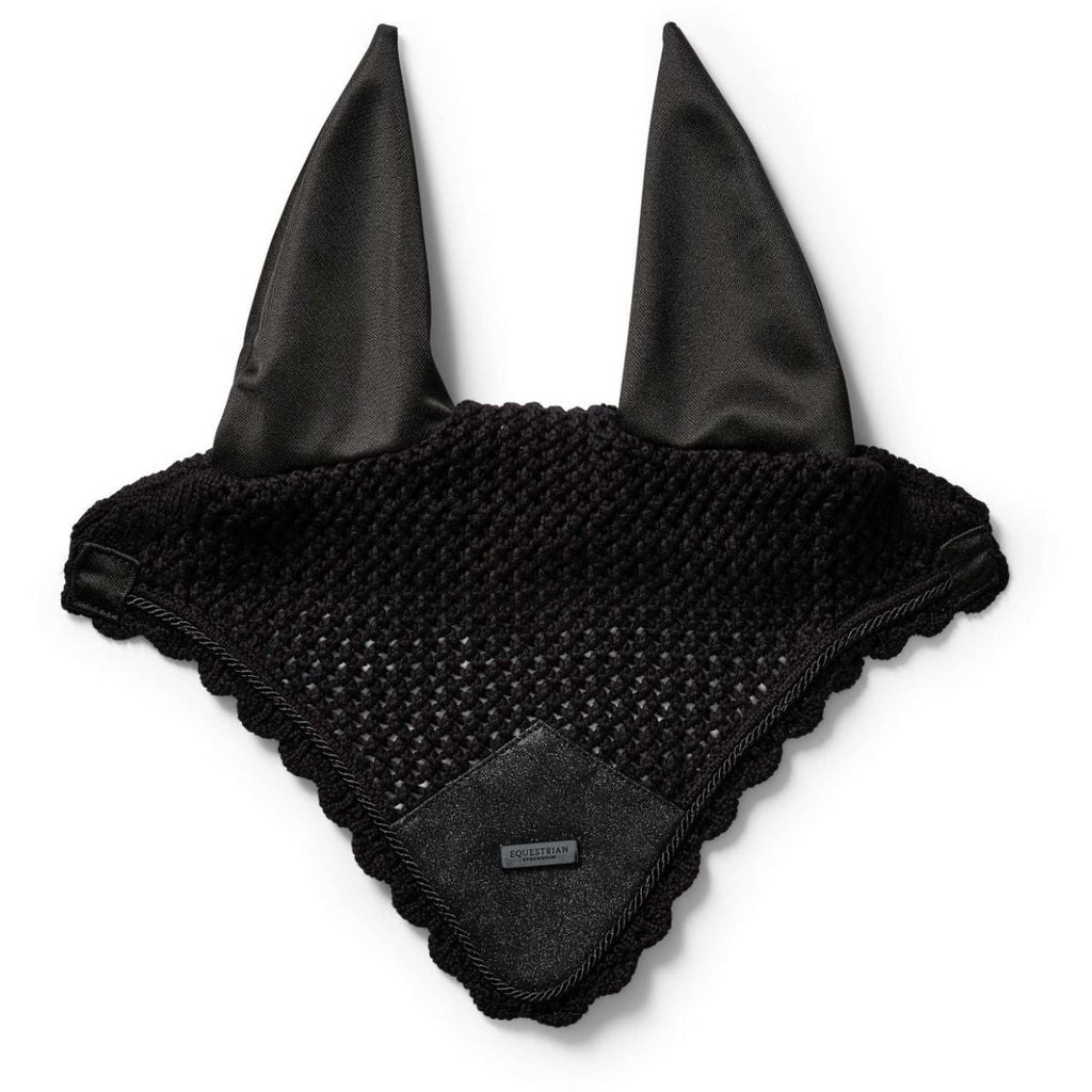 Equestrian Stockholm Fliegenhaube All Black Glimmer