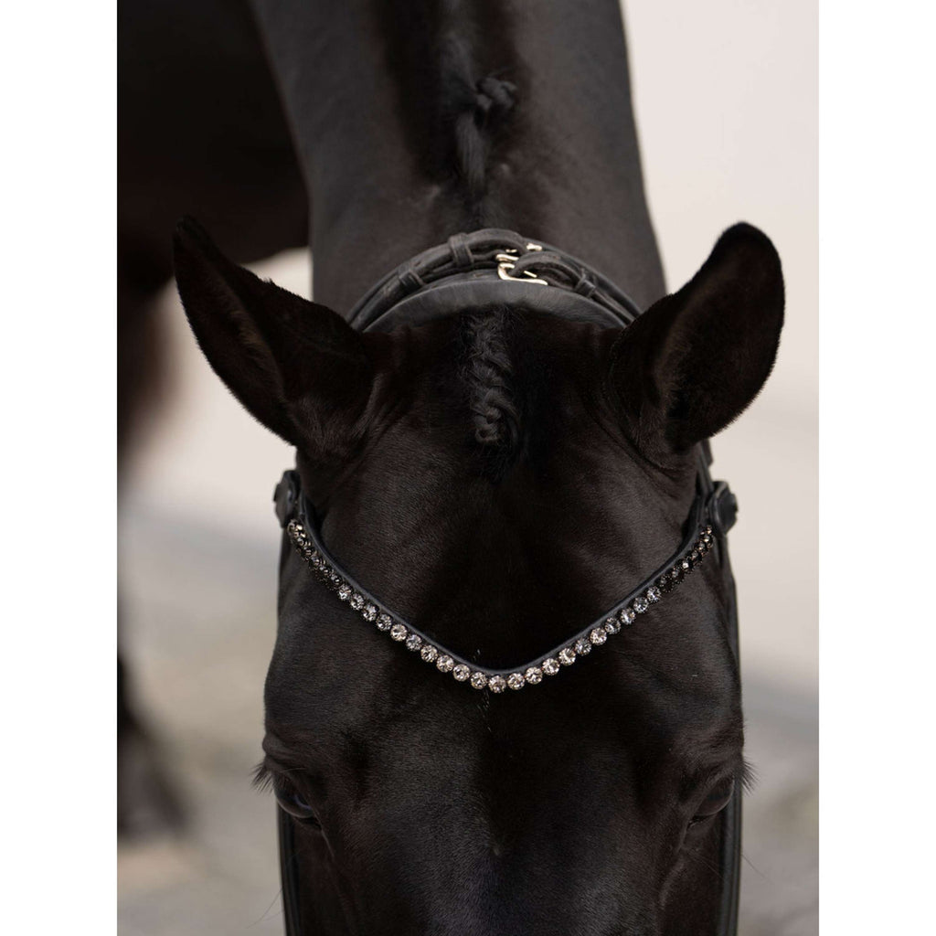 Equestrian Stockholm Stirnriemen Faded 8mm Schwarz