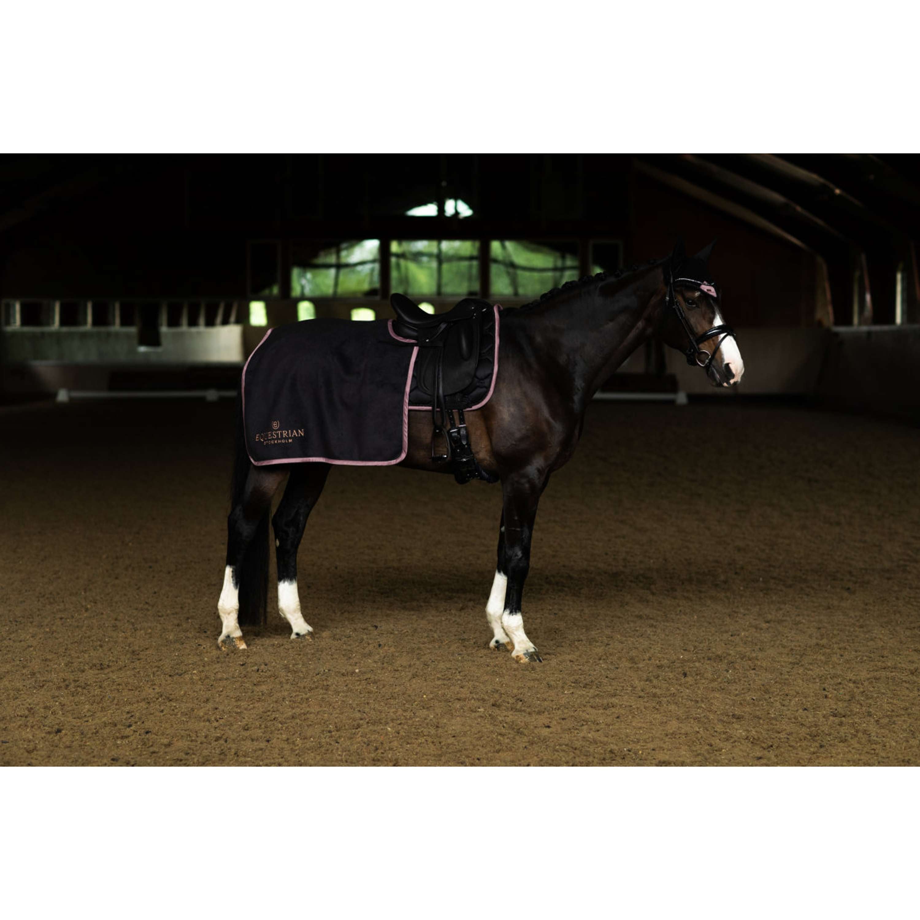 Equestrian Stockholm Quarter Sheet Heavy Fleece Schwarz/Blush