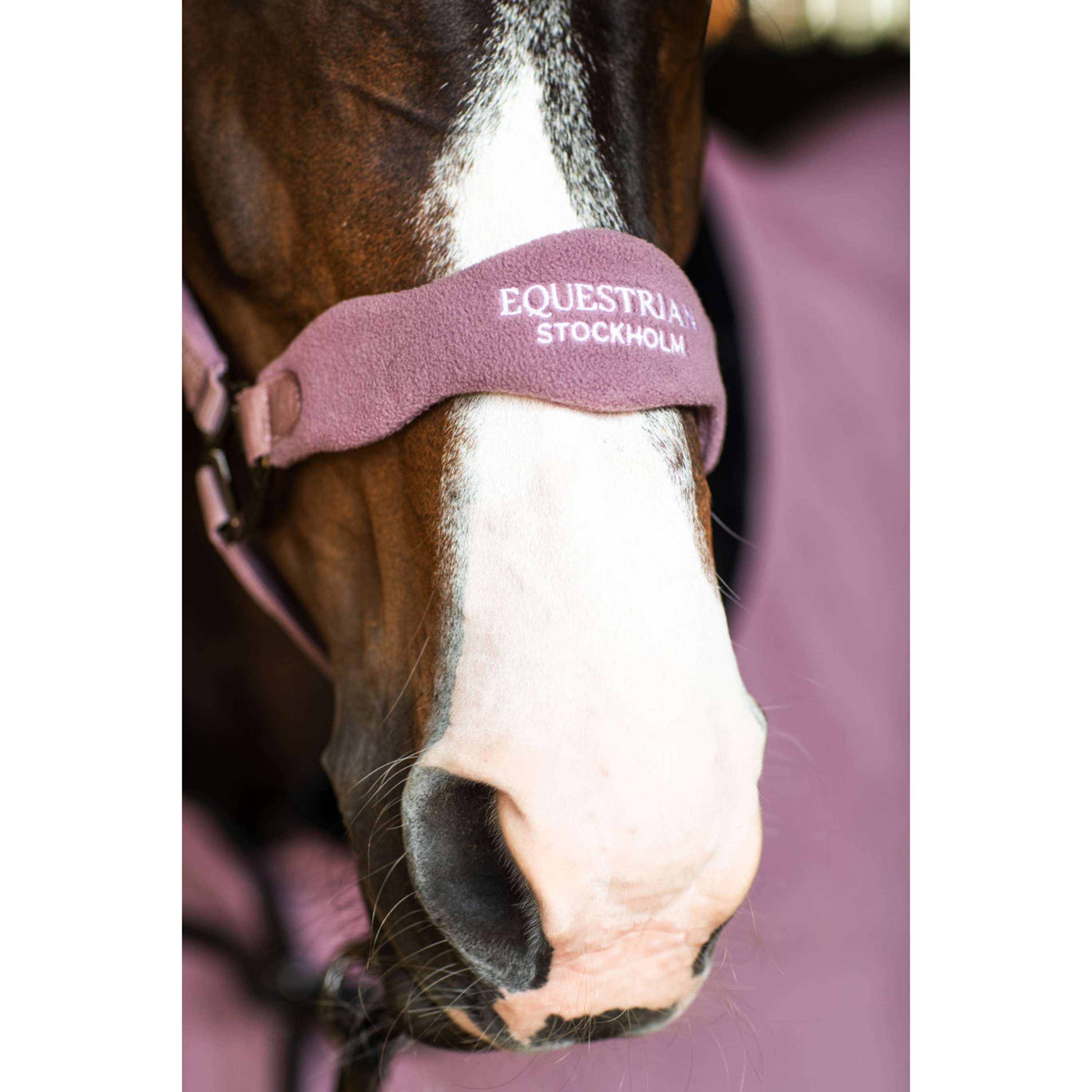 Equestrian Stockholm Halfter Anatomic Fleece Blush