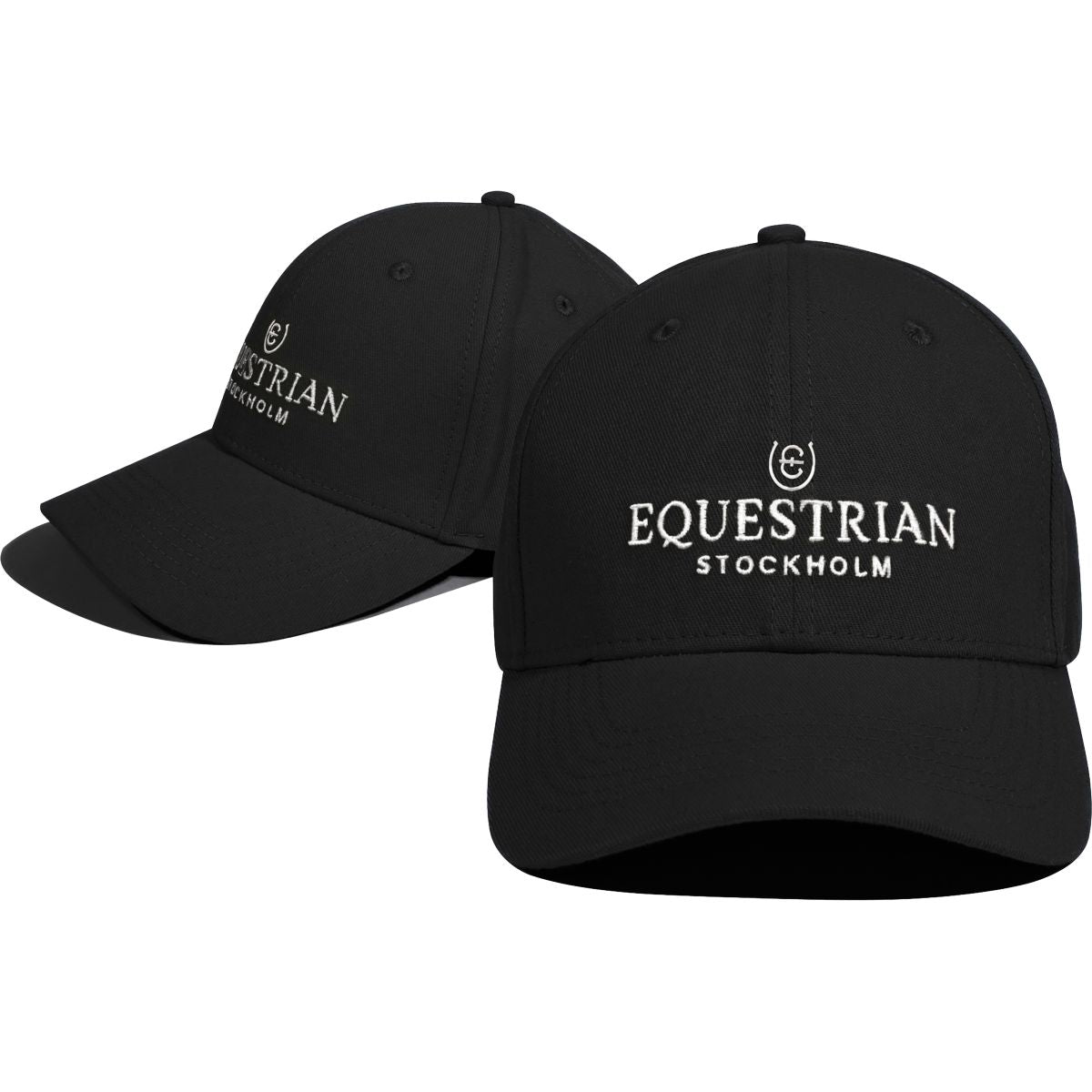 Equestrian Stockholm Cap Logo Schwarz/Weiß