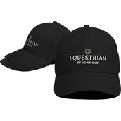 Equestrian Stockholm Cap Logo Schwarz/Weiß