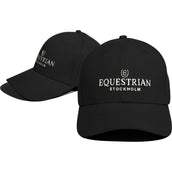 Equestrian Stockholm Cap Logo Schwarz/Weiß