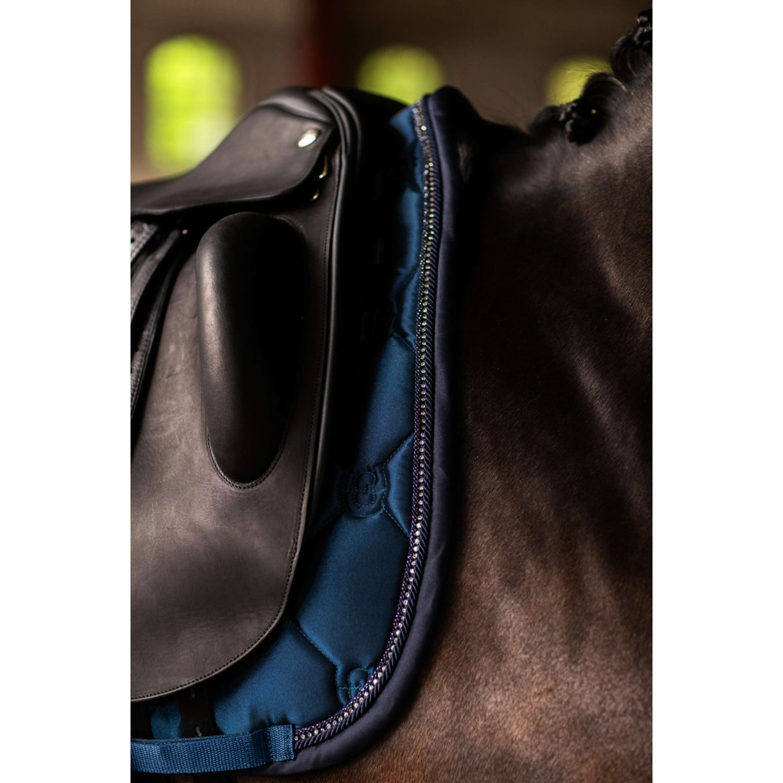 Equestrian Stockholm Schabracke Crystal Shine Dressur Blue Meadow