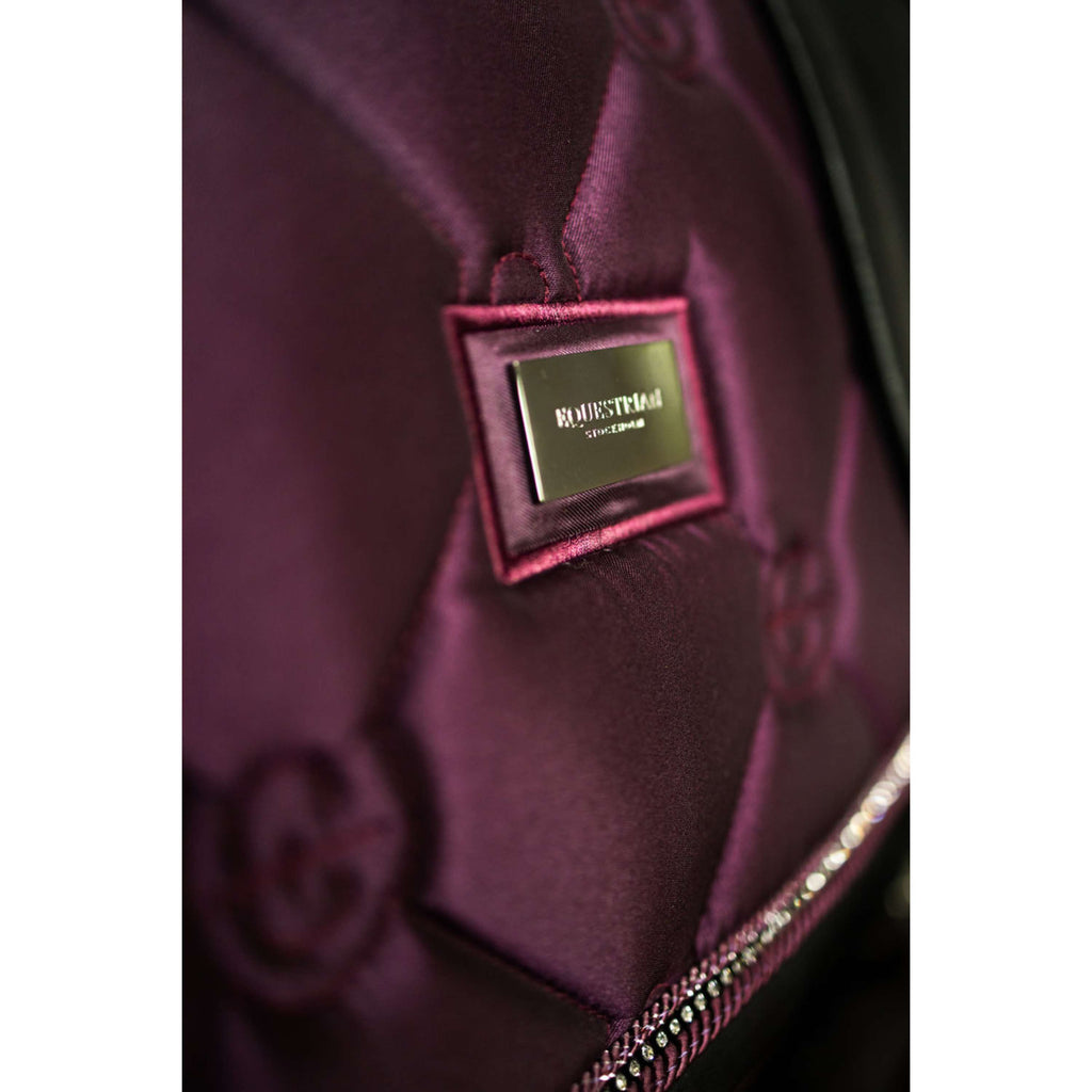 Equestrian Stockholm Schabracke Crystal Shine Springen Mauve Wine