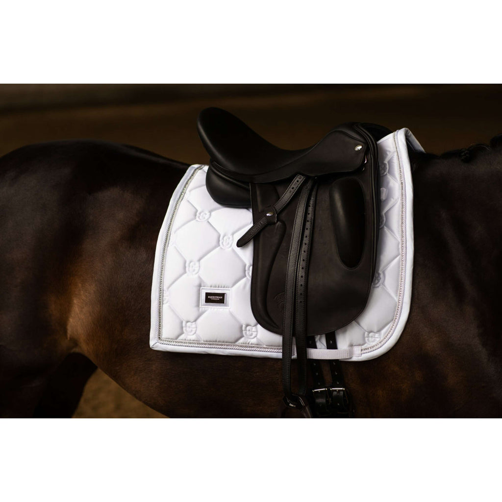 Equestrian Stockholm Schabracke Crystal Shine Dressur Weiß