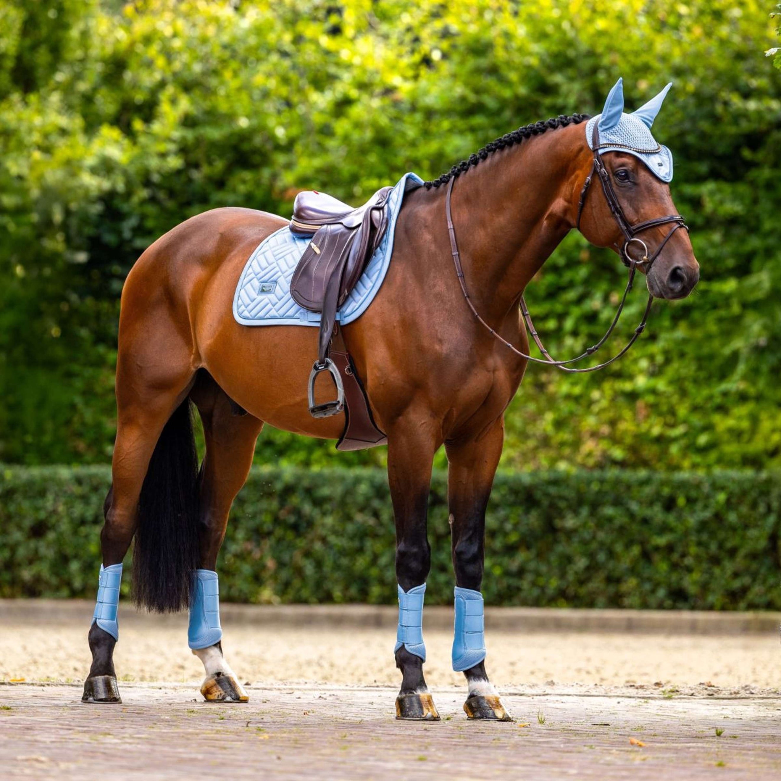 Equestrian Stockholm Fliegenhaube Modern Midsummer Blue Equestrian Stockholm Fliegenhaube Modern Midsummer Blue
