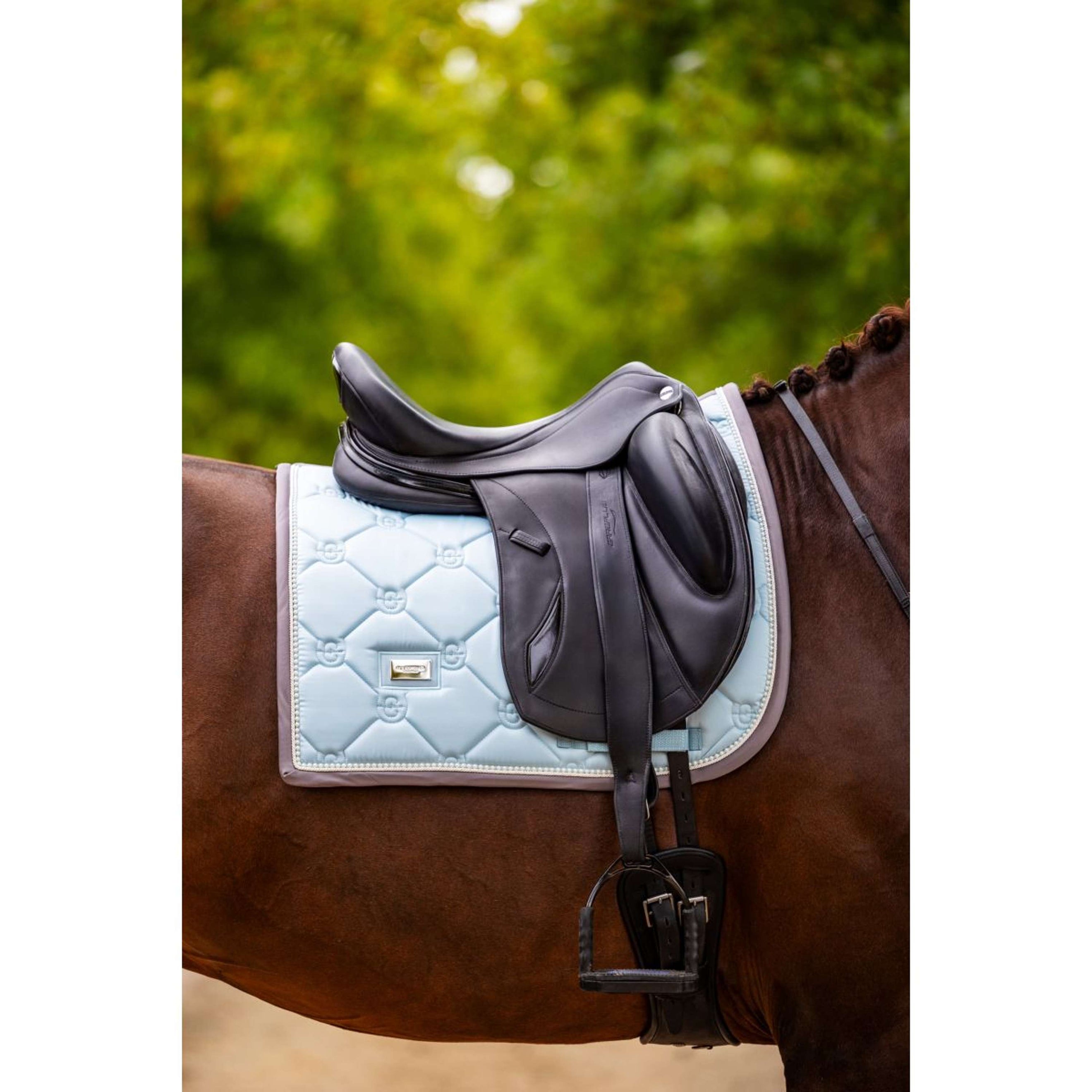 Equestrian Stockholm Schabracke Dressur Ice Blue Equestrian Stockholm Schabracke Dressur Ice Blue