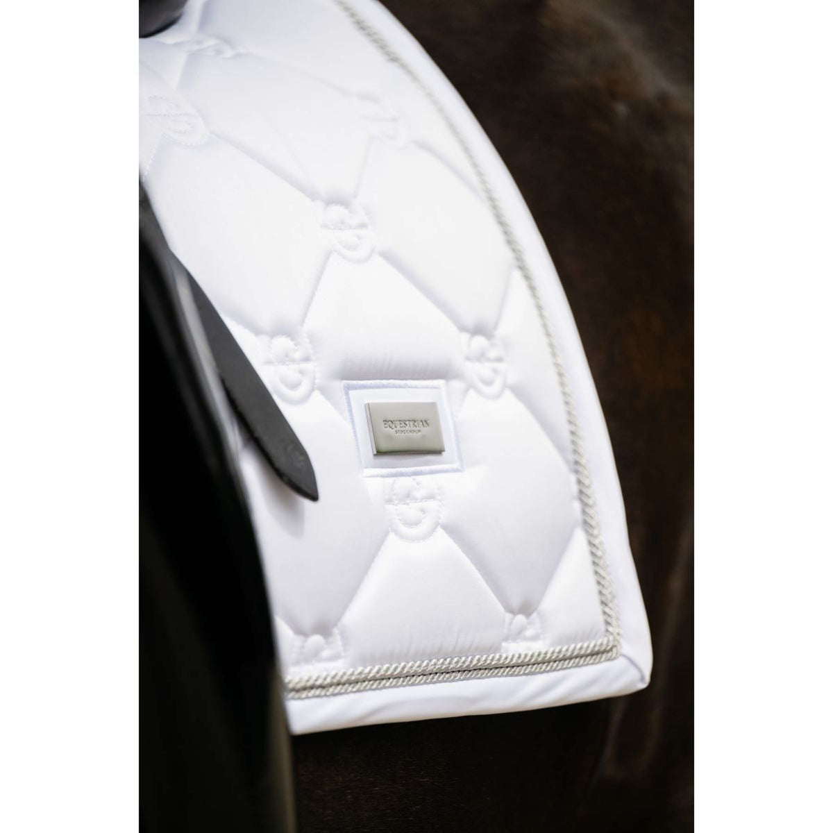 Equestrian Stockholm Schabracke Dressur White Silver