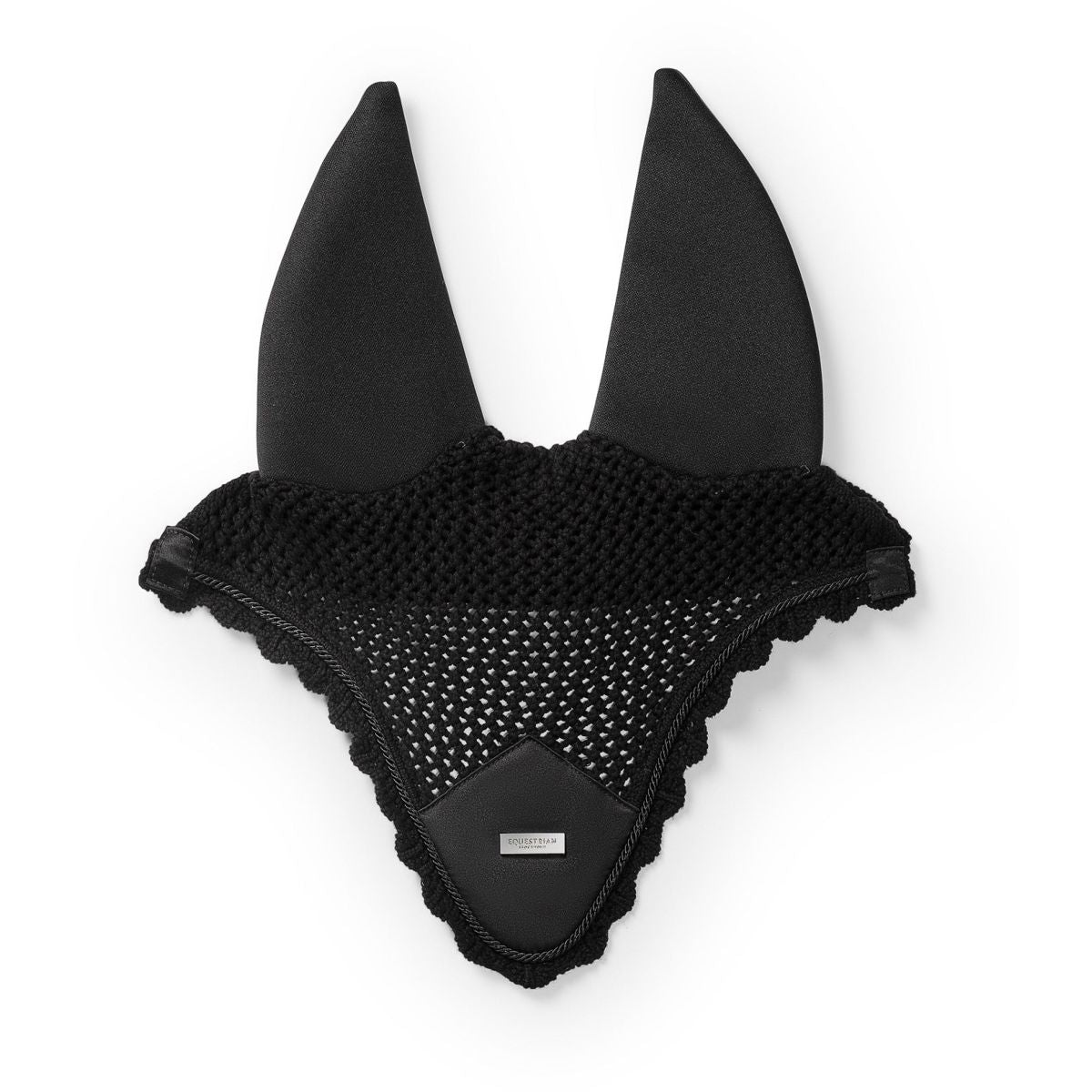 Equestrian Stockholm Fliegenhaube Padded Schwarz/Silber