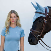 Equestrian Stockholm Shirt Dynamic Short Sleeve Midsummer Blue