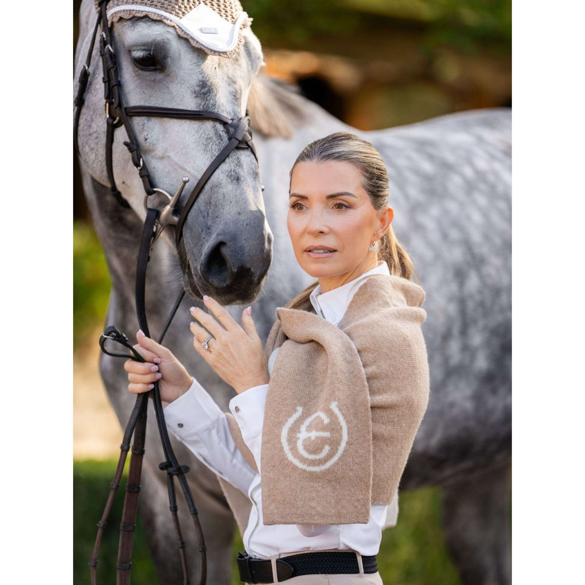Equestrian Stockholm Schal Woven Sand
