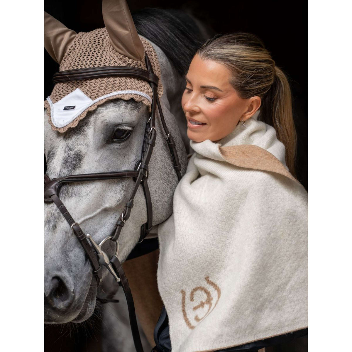 Equestrian Stockholm Schal Woven Sand