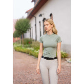 Equestrian Stockholm Shirt Dynamic Short Sleeve Pistachio White