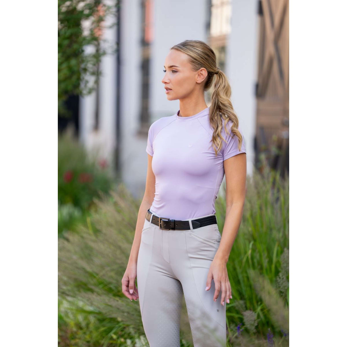 Equestrian Stockholm Shirt Dynamic Short Sleeve Lavendel