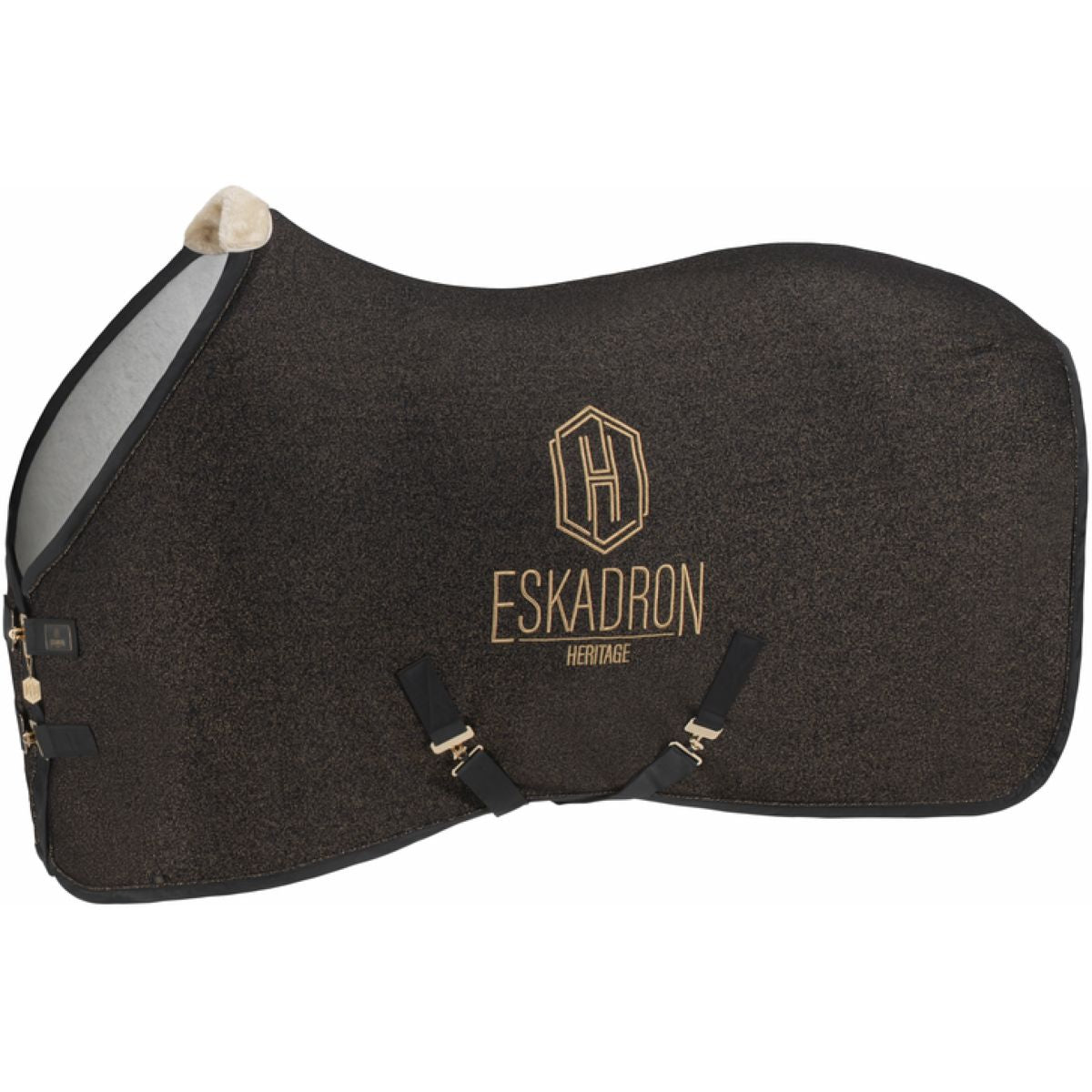 Eskadron Abschwitzdecke Heritage Jersey Sparkle Schwarz