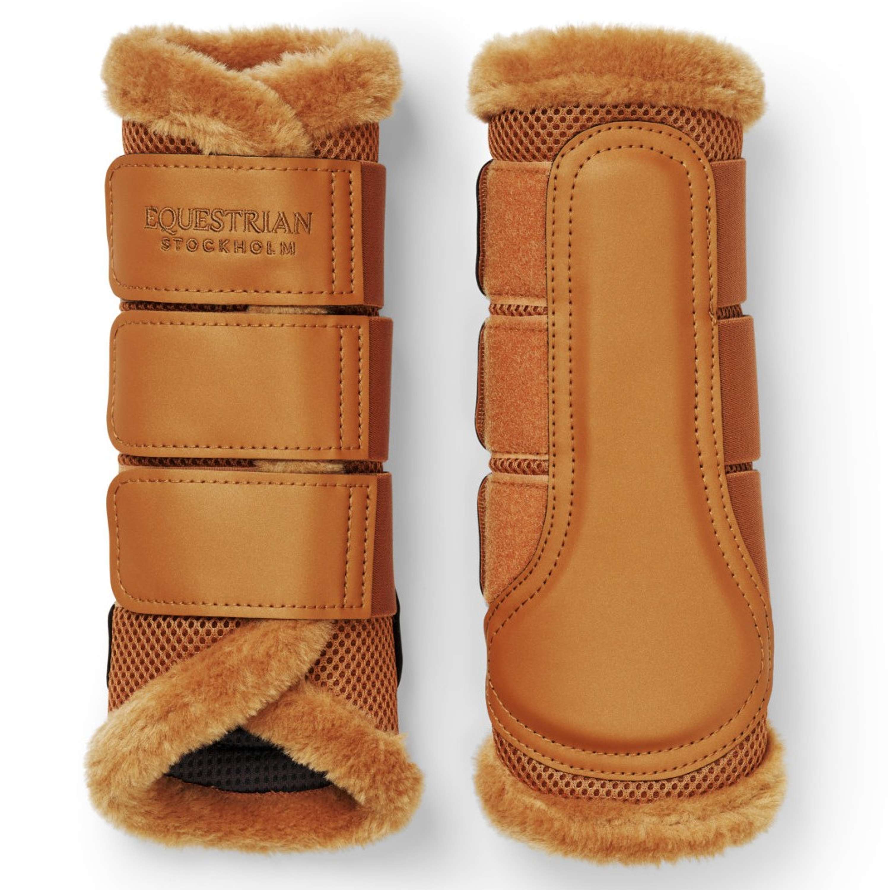 Equestrian Stockholm Gamaschen Fur Mesh Chestnut