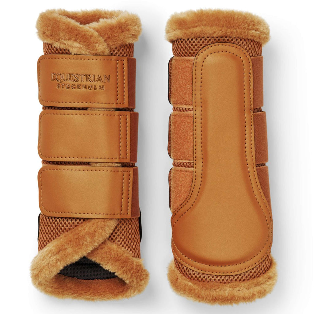 Equestrian Stockholm Gamaschen Fur Mesh Chestnut