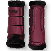Equestrian Stockholm Gamaschen Fur Mesh Merlot