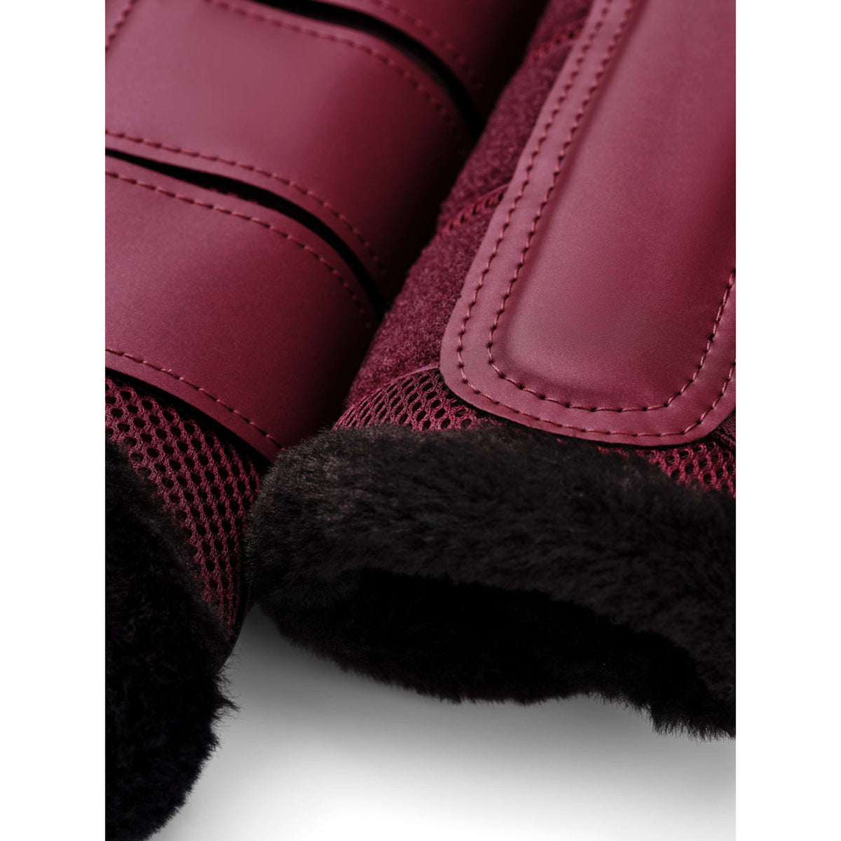 Equestrian Stockholm Gamaschen Fur Mesh Merlot
