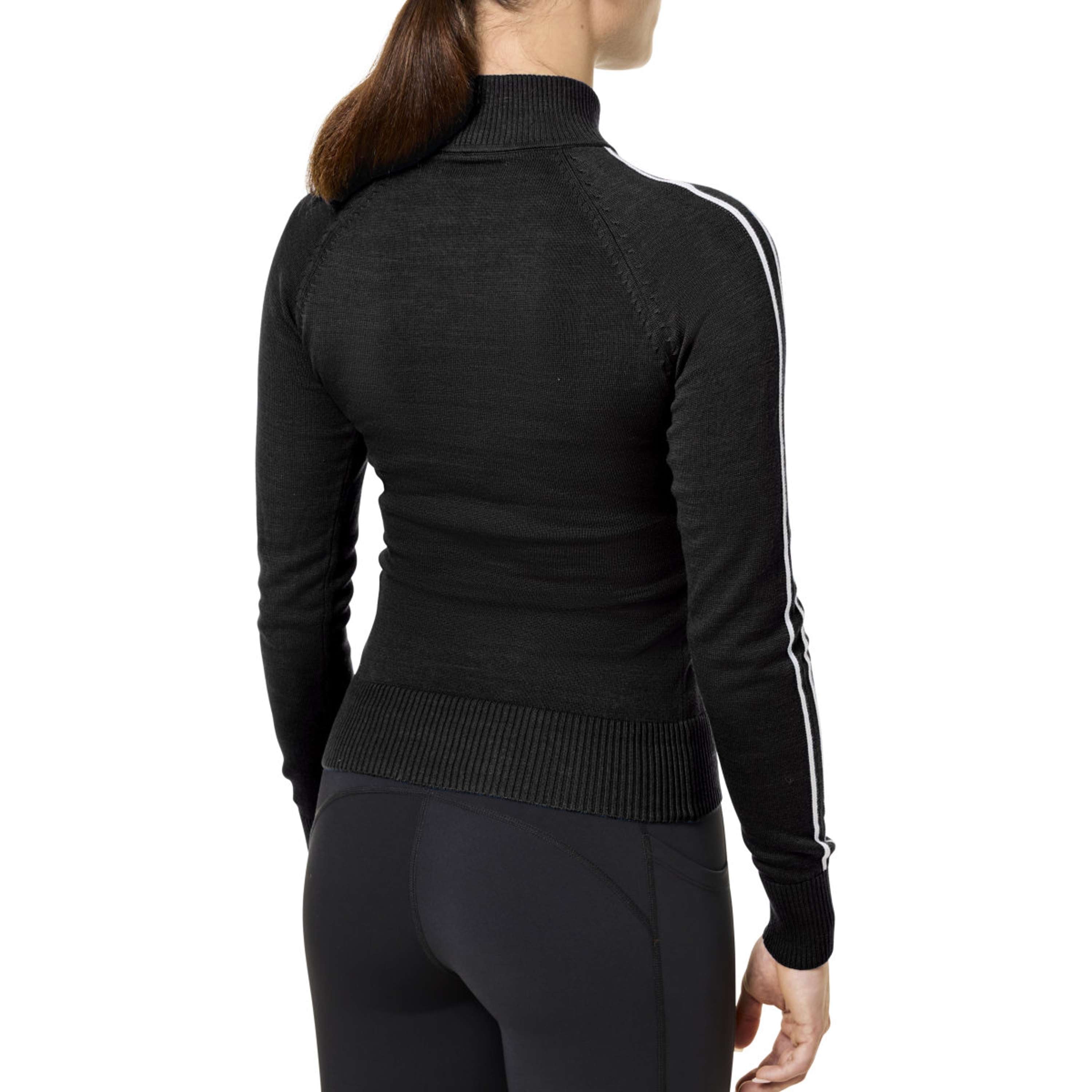 Equestrian Stockholm Knitted Zip Top Schwarz