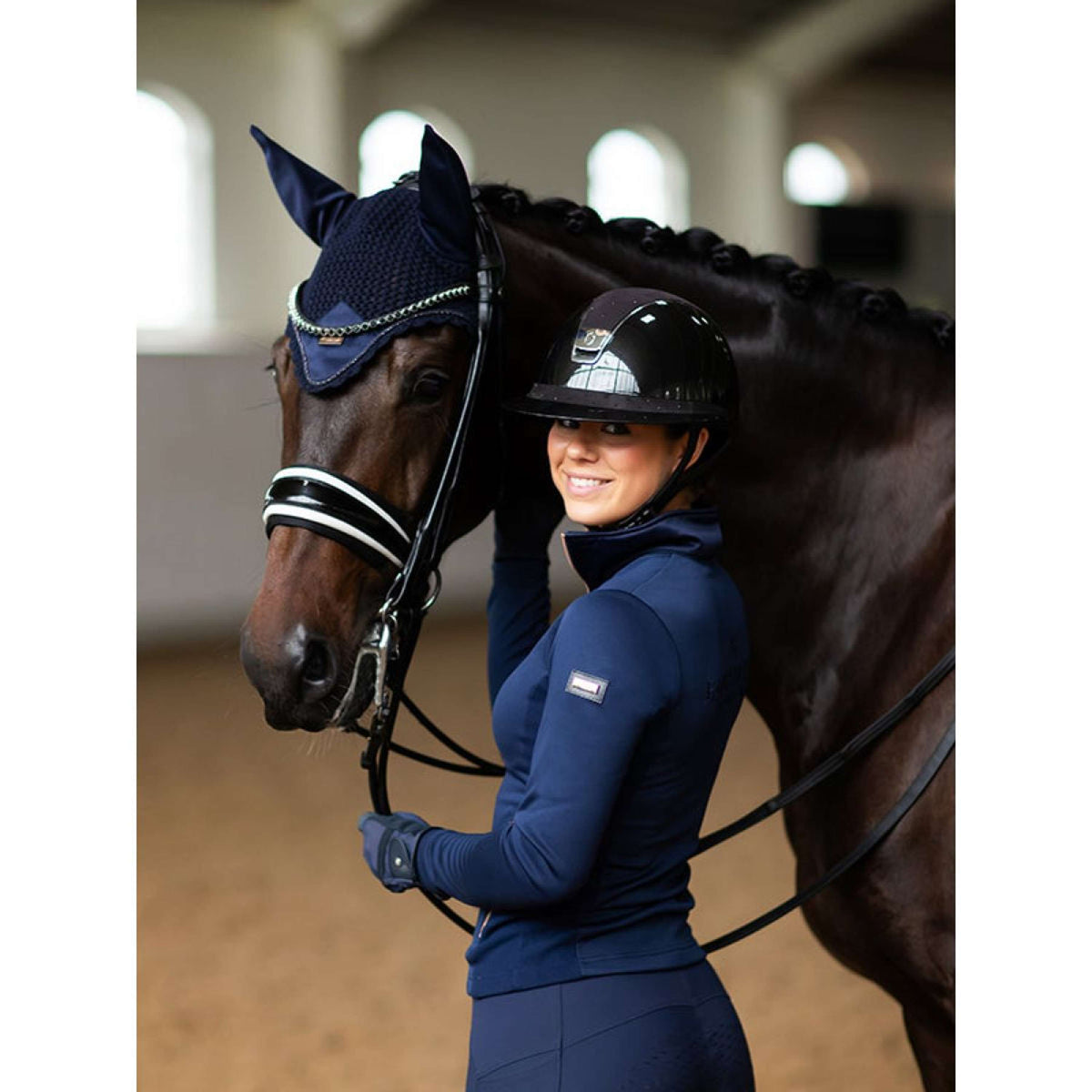 Equestrian Stockholm Fliegenhaube Modern Lagoon Blush