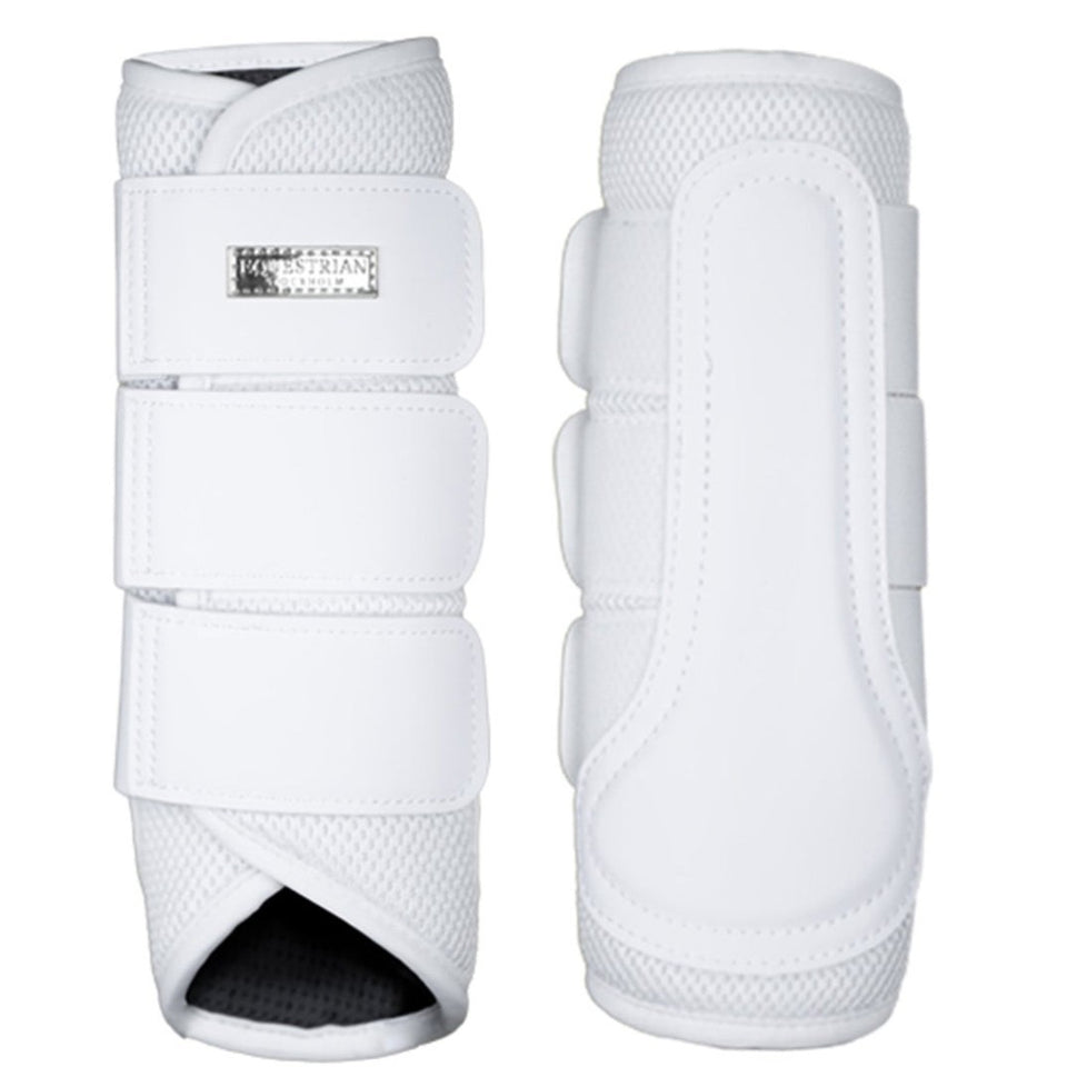 Equestrian Stockholm Gamaschen Classic Mesh White Silver