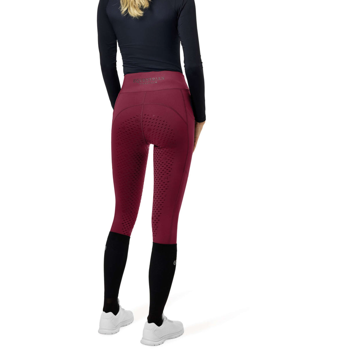 Equestrian Stockholm Reitleggings Movement Full Grip Merlot