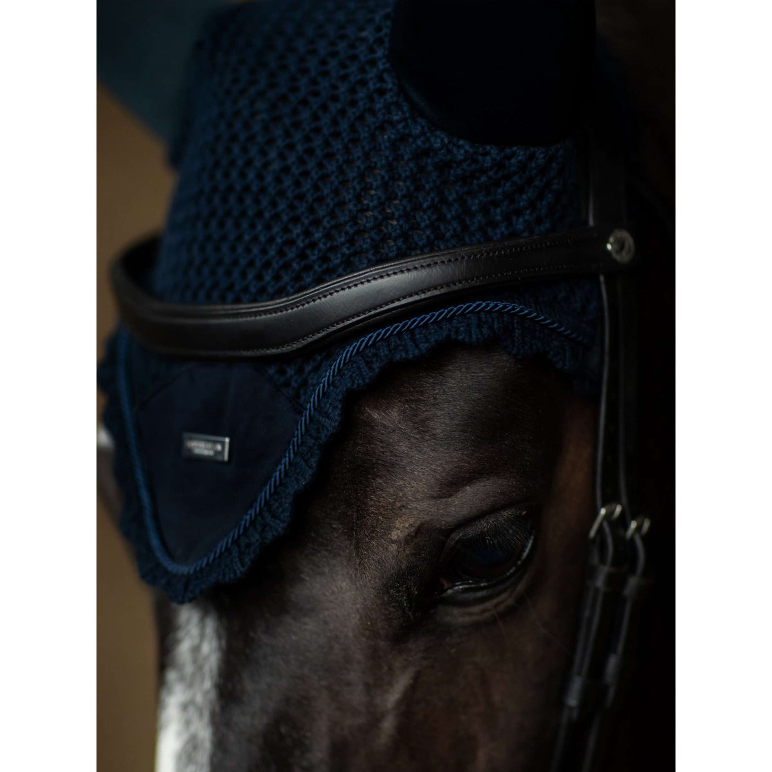 Equestrian Stockholm Fliegenhaube Soundless Navy/Silber