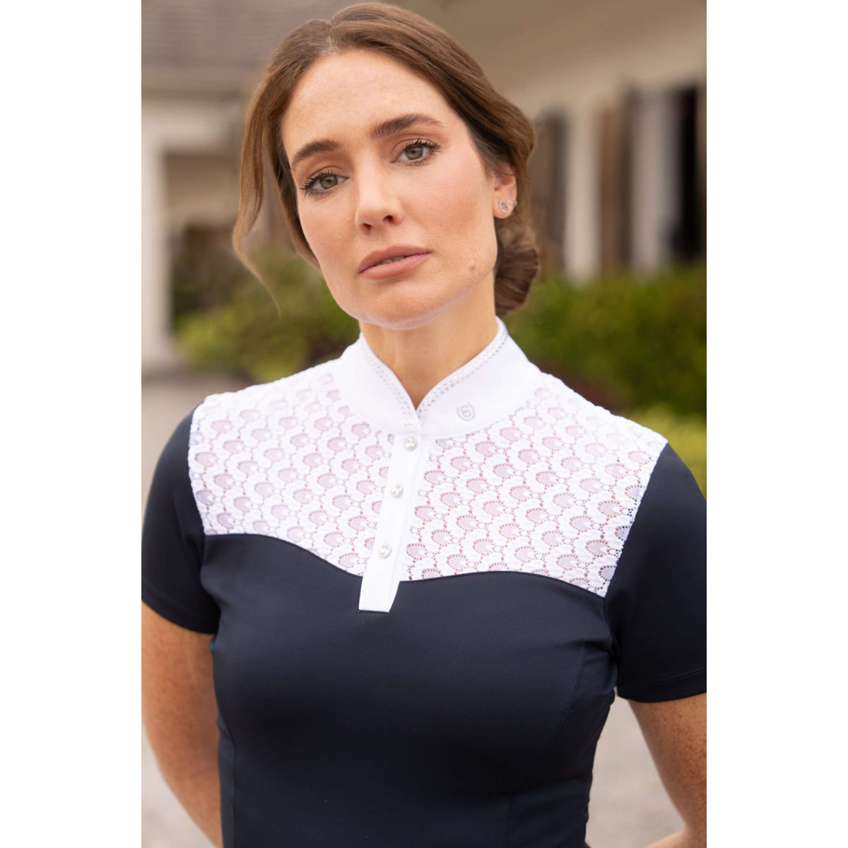 Equestrian Stockholm Turniershirt Crystal Champion Navy