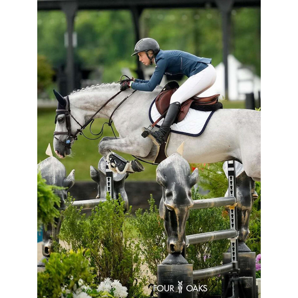 Equestrian Stockholm Schabracke Modern Springen Weiß/Schwarz