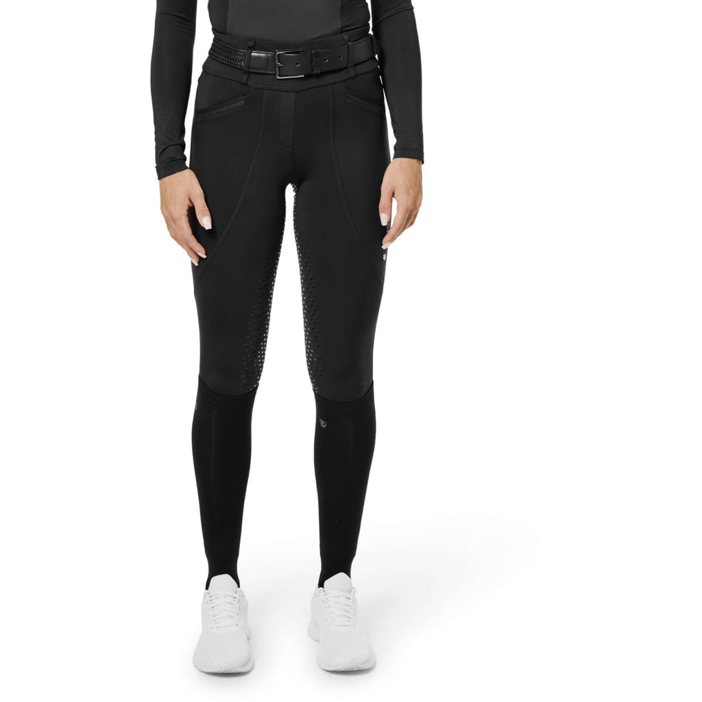Equestrian Stockholm Reitleggings Premium Full Grip Black Glimmer