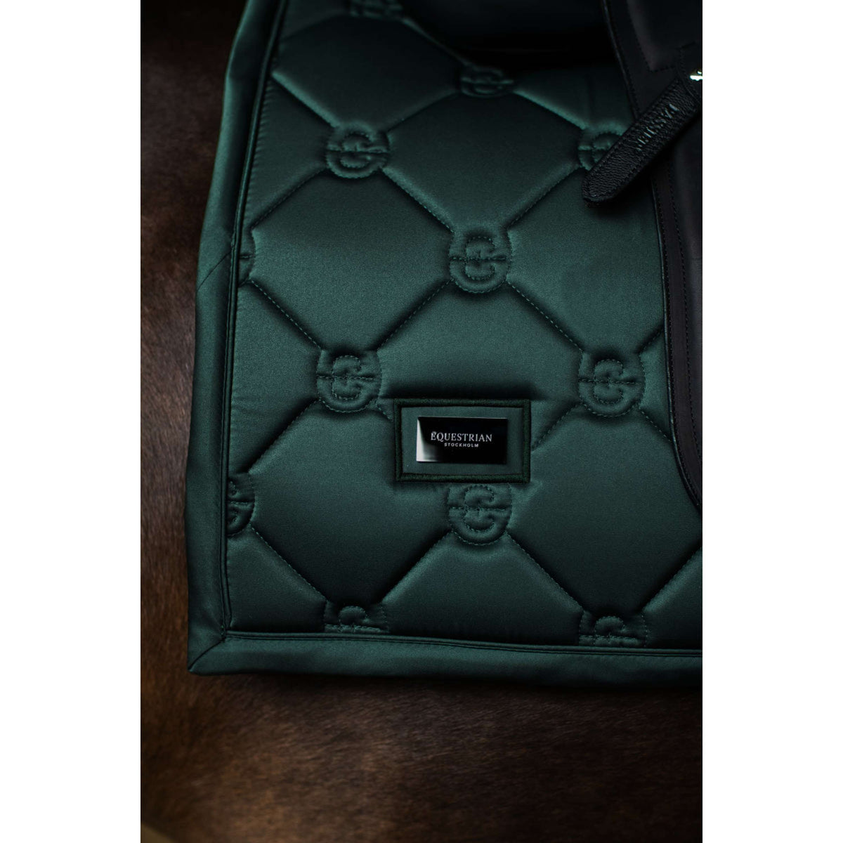 Equestrian Stockholm Schabracke Satin Dressur Sycamore Green