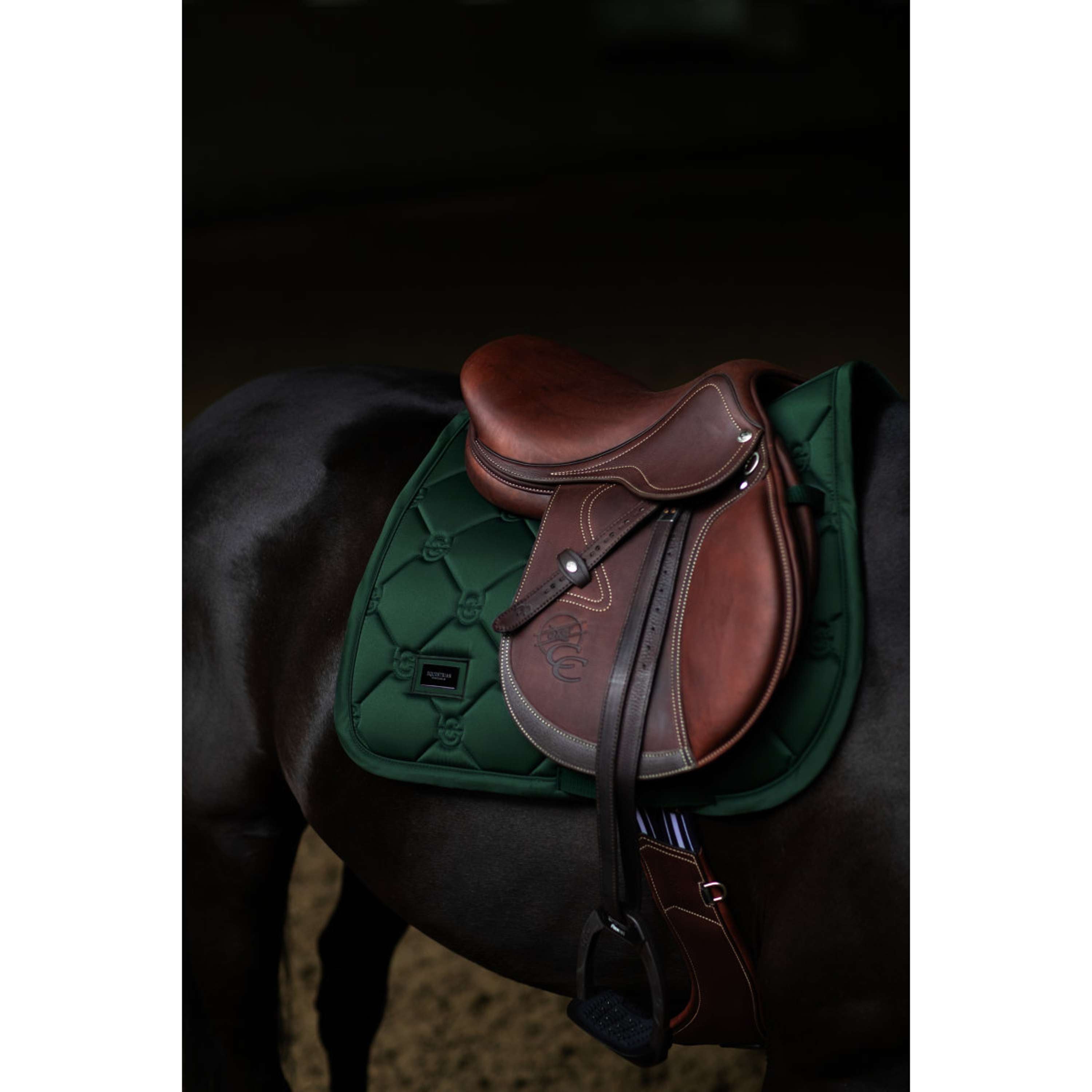 Equestrian Stockholm Schabracke Satin Springen Sycamore Green