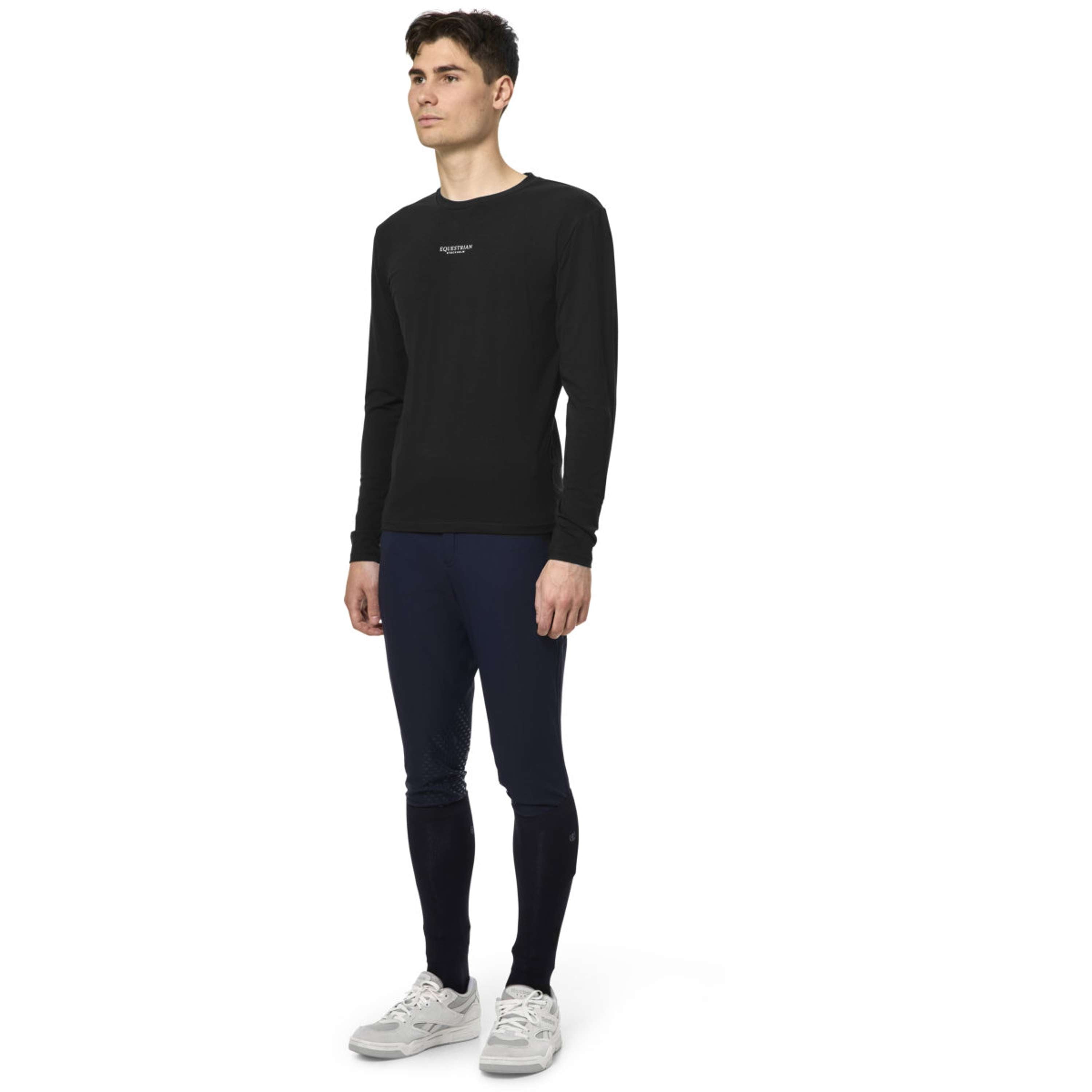 Equestrian Stockholm Shirt Soft Cotton Herren Schwarz