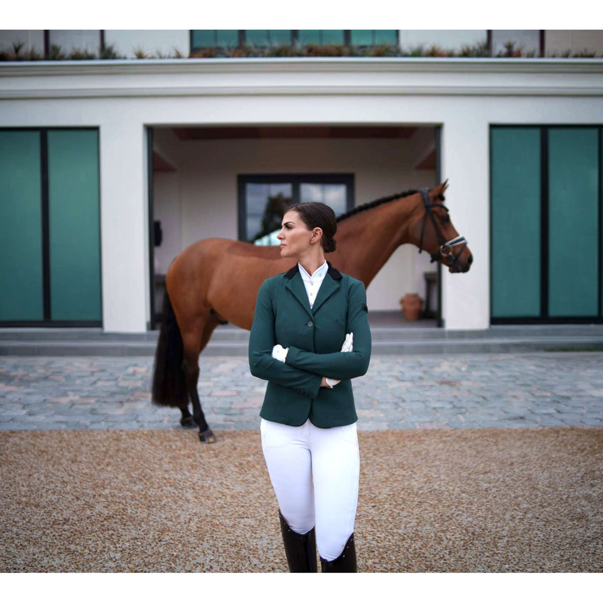 Equestrian Stockholm Turnierjacket Classic Sycamore Green