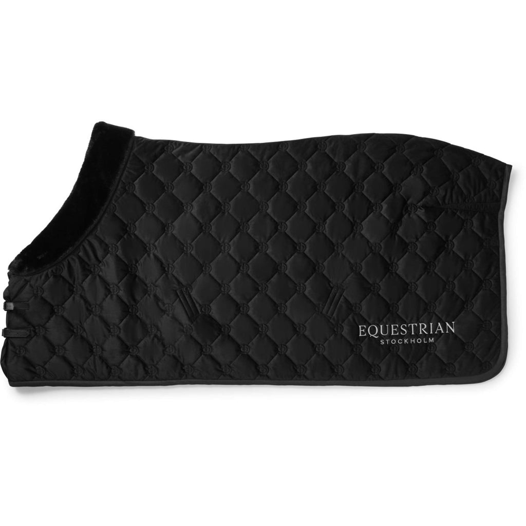 Equestrian Stockholm Fleecedecke Velvet Schwarz