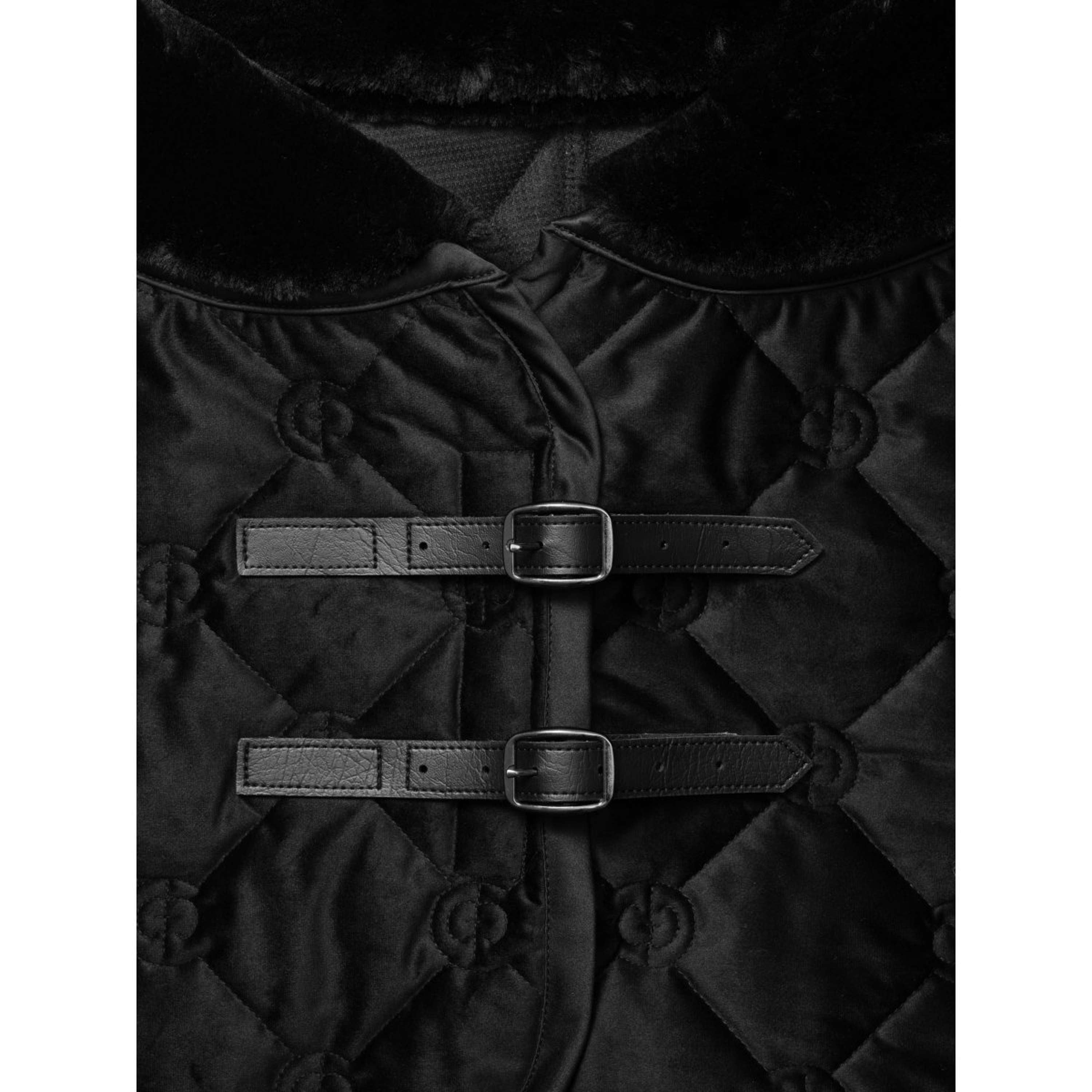 Equestrian Stockholm Fleecedecke Velvet Schwarz