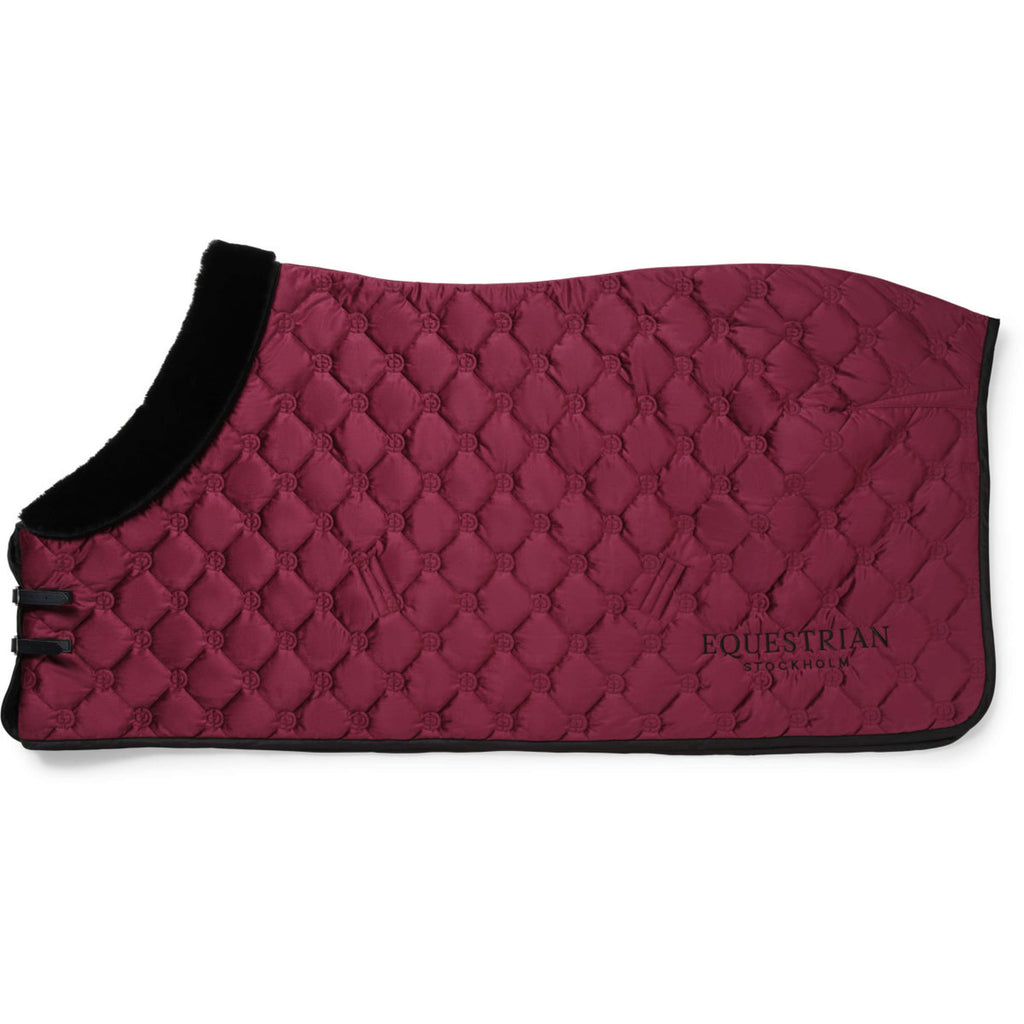 Equestrian Stockholm Fleecedecke Velvet Merlot