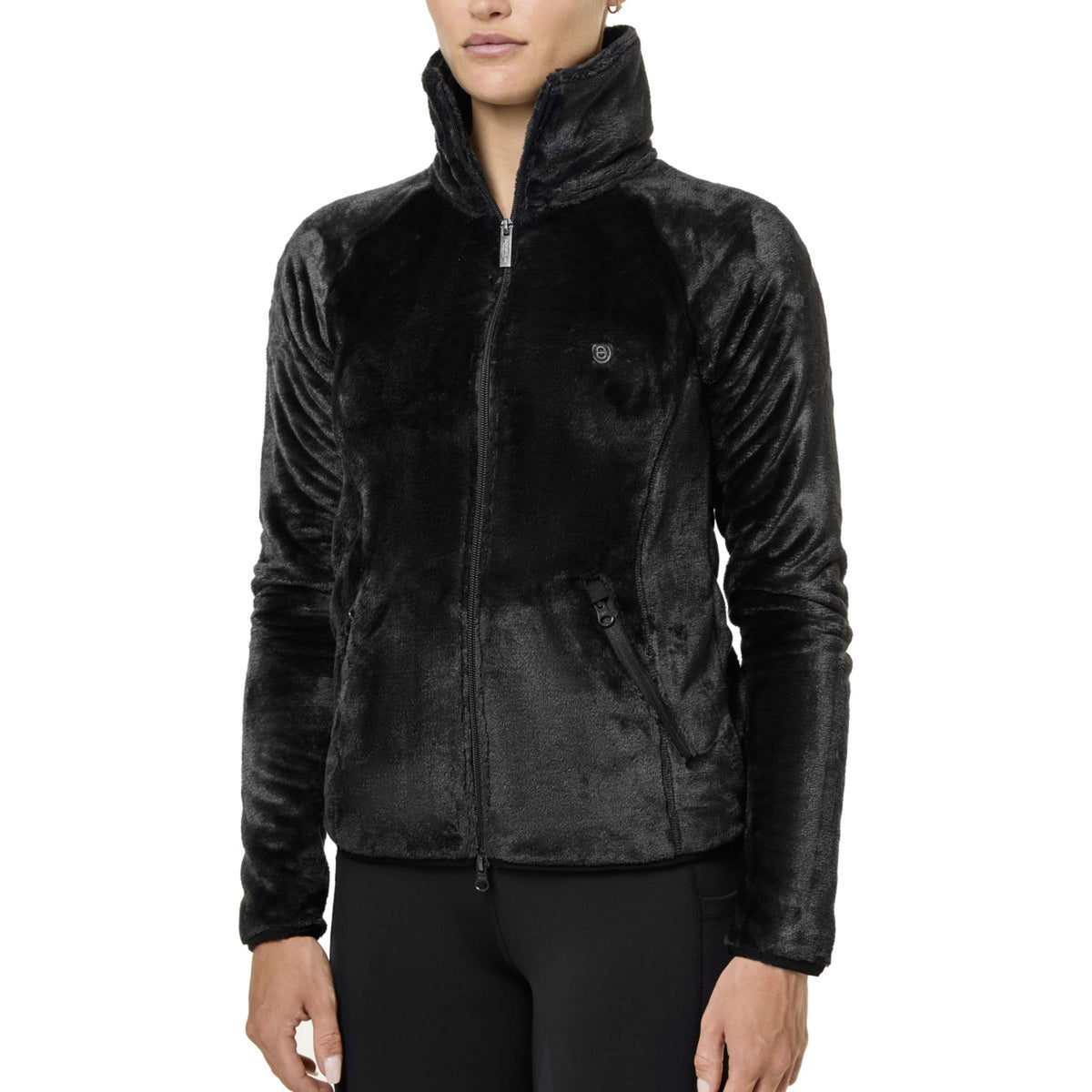 Equestrian Stockholm Fleecejacke Velvet Schwarz
