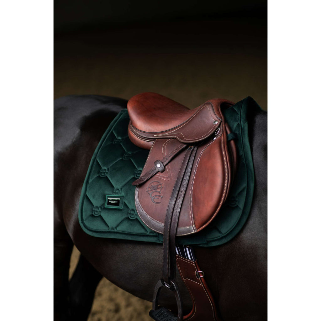 Equestrian Stockholm Schabracke Velvet Springen Sycamore Green