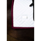 Equestrian Stockholm Schabracke Modern Dressur Weiß/Merlot