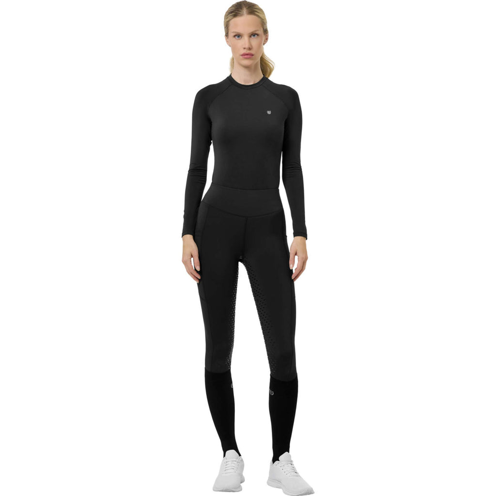 Equestrian Stockholm Winter Reitleggings Movement Full Grip Schwarz