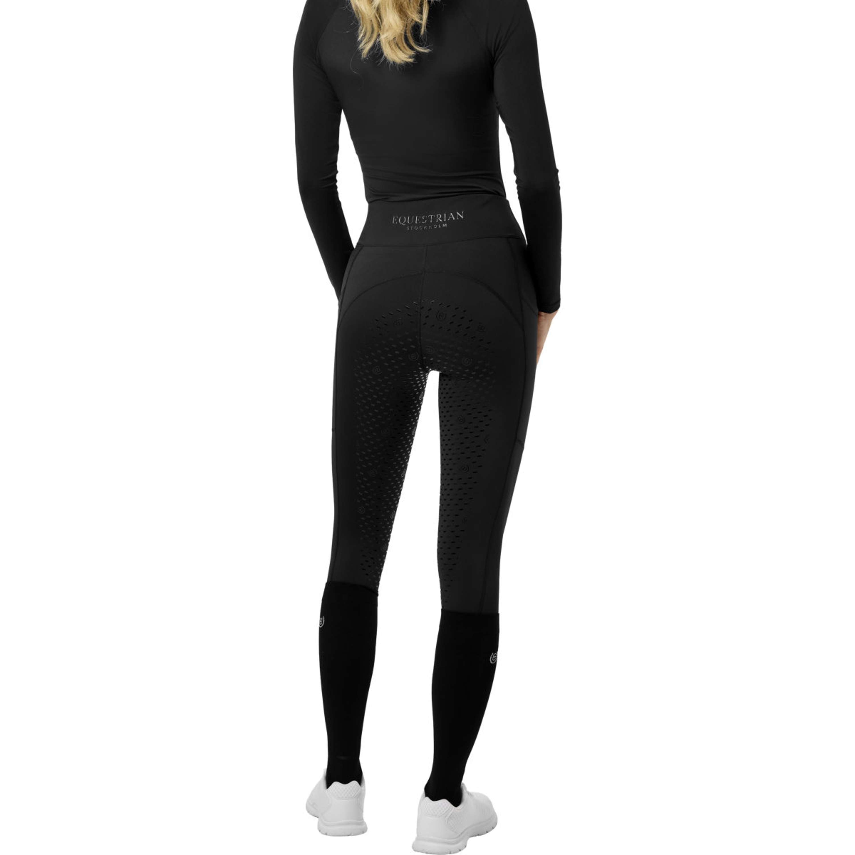 Equestrian Stockholm Winter Reitleggings Movement Full Grip Schwarz