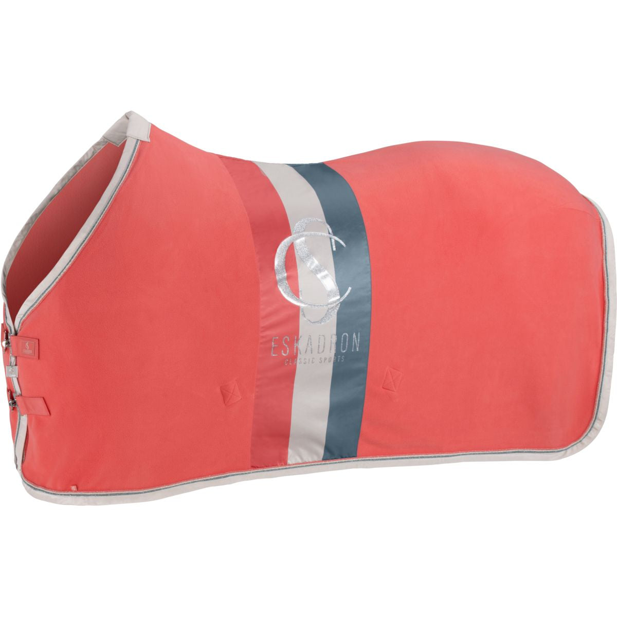 Eskadron Abschwitzdecke Classic Sports Fleece Stripe Coral Blossom