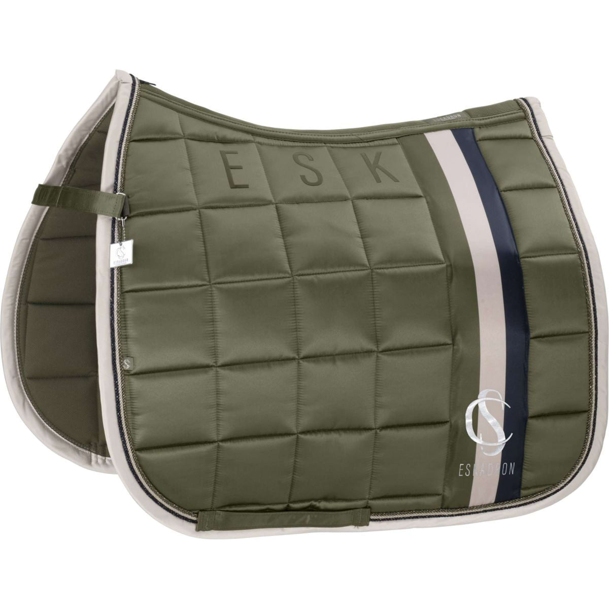 Eskadron Schabracke Classic Sports Big Square Mattgloss Shetty Vielseitig Dusty Olive