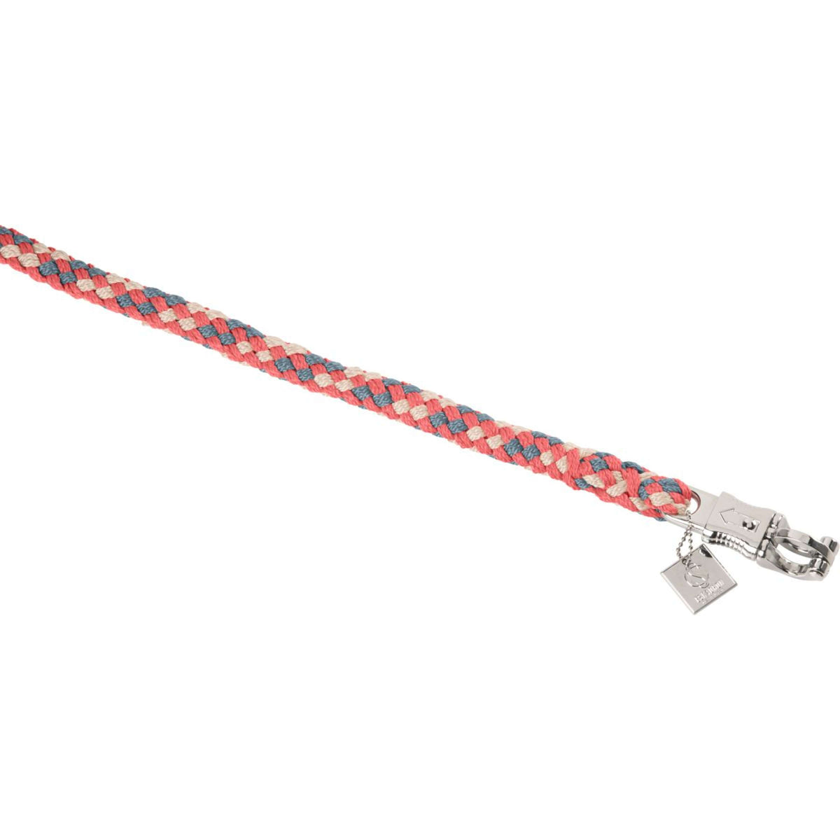 Eskadron Führstrick Classic Sports Regular mit Panikhaken Steel Blue/Greige/Coral Blossom